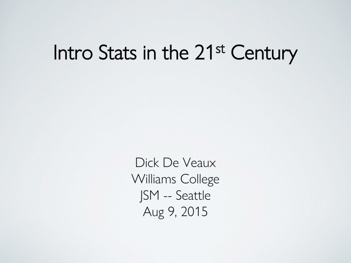 intro stats in the 21 intro stats