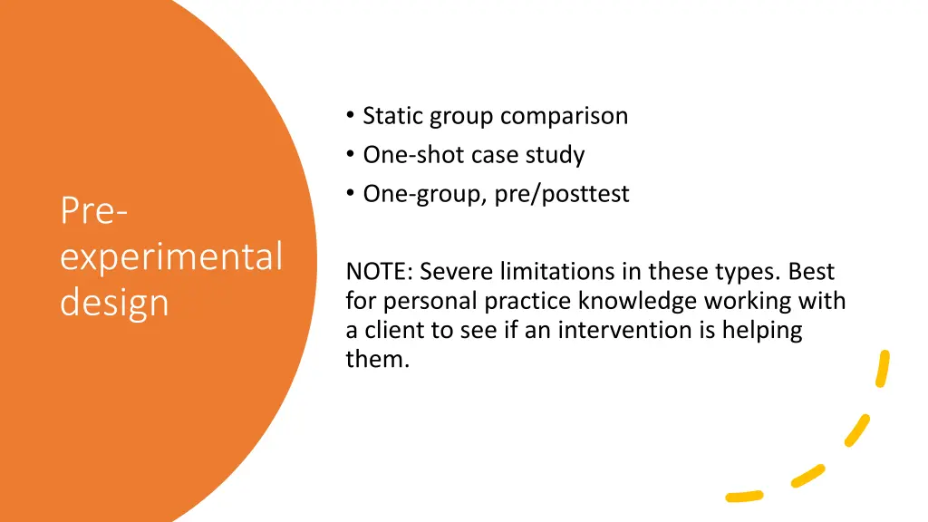 static group comparison one shot case study