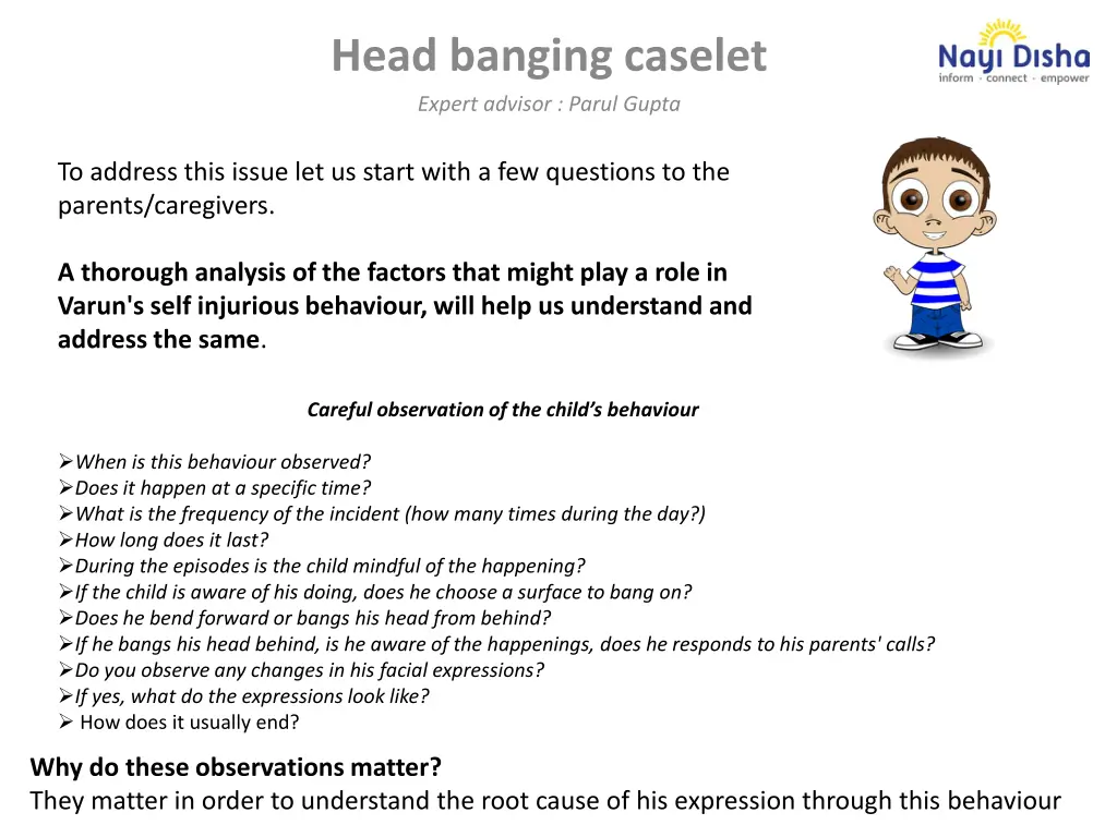 head banging caselet expert advisor parul gupta 1