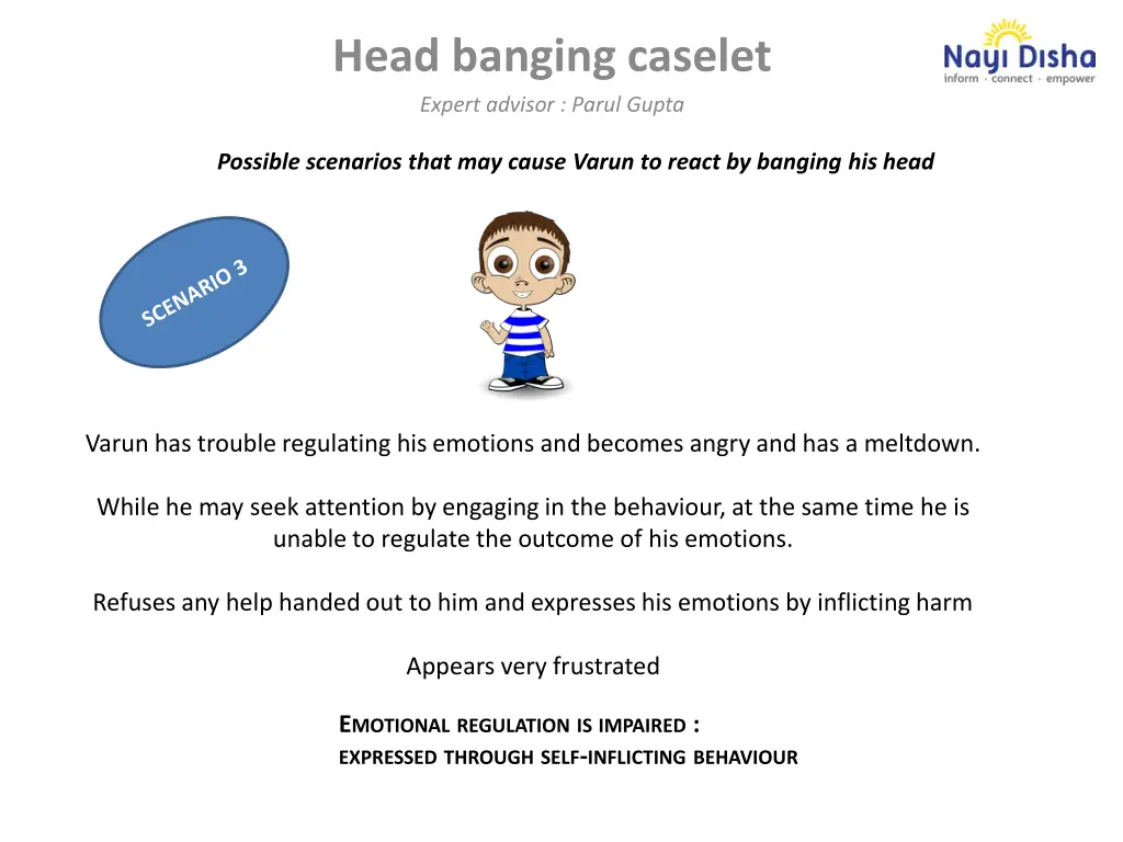head banging caselet expert advisor parul gupta 6