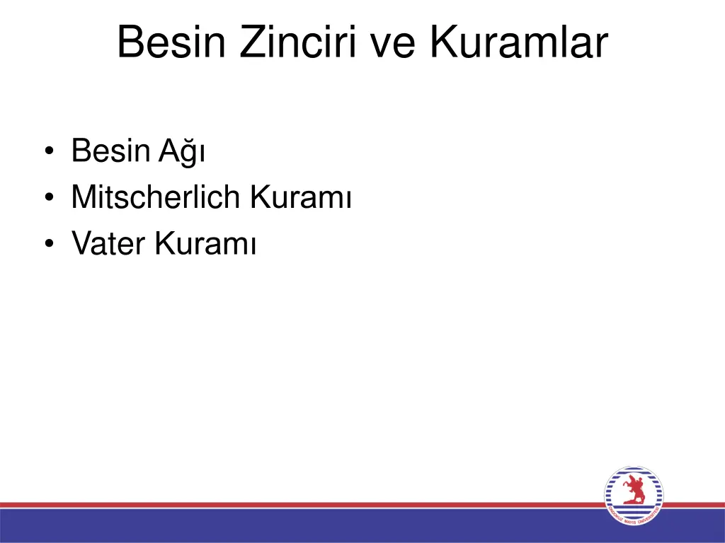 besin zinciri ve kuramlar
