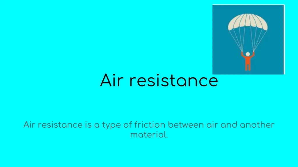 air resistance 1