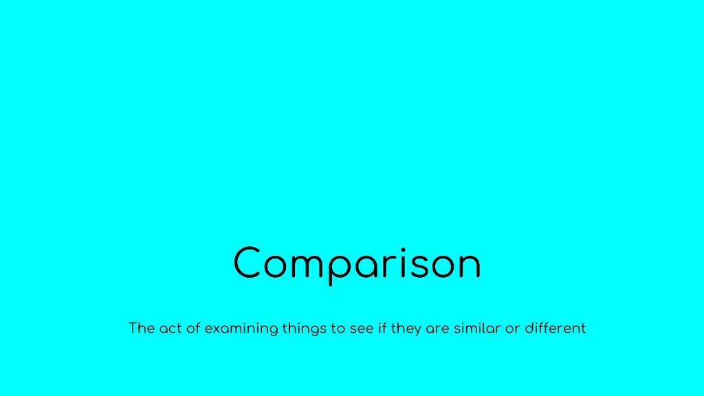 comparison 1