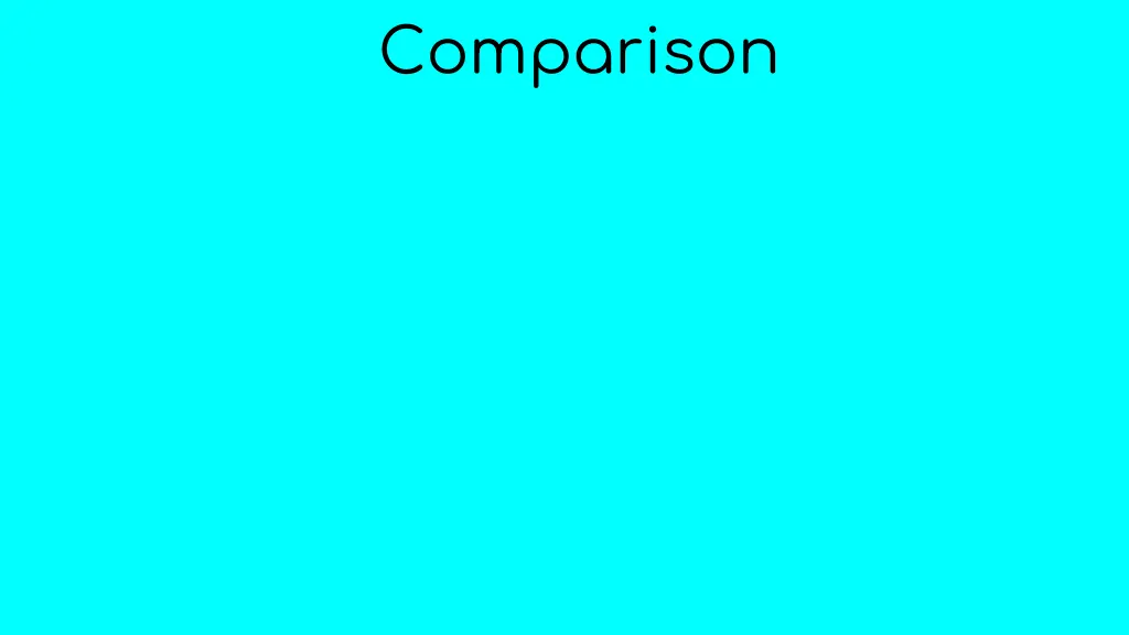 comparison
