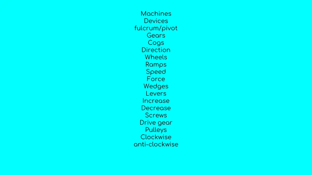 machines devices fulcrum pivot gears cogs