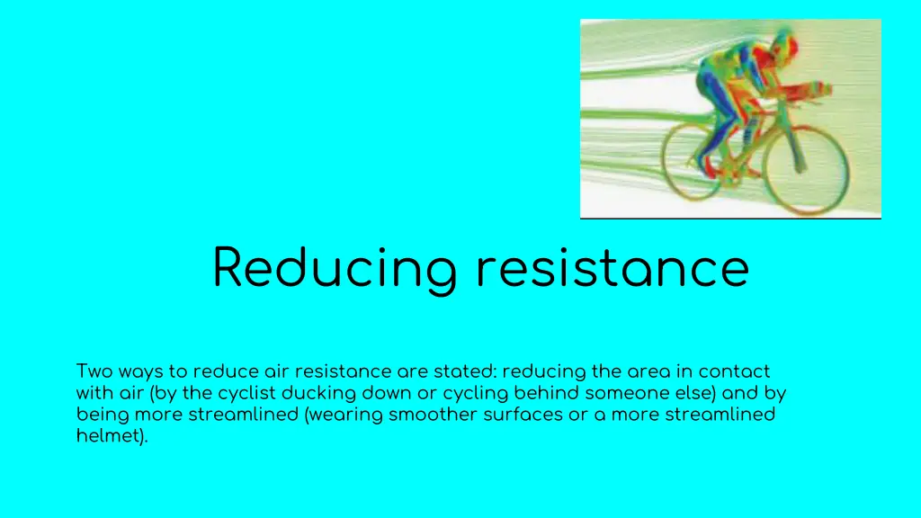 reducing resistance 1