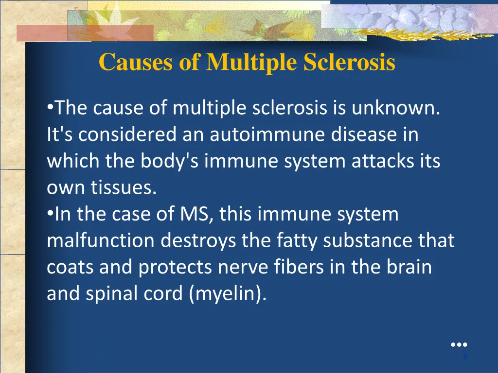 causes of multiple sclerosis