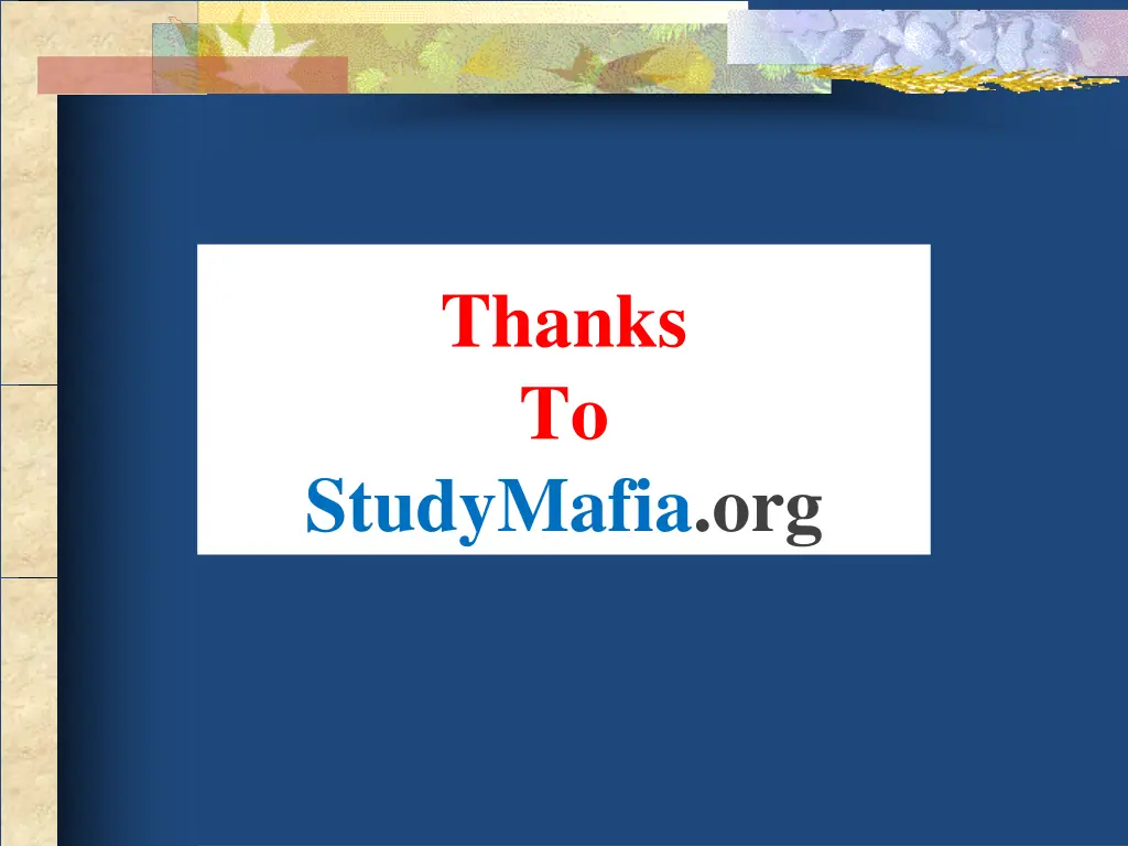 thanks to