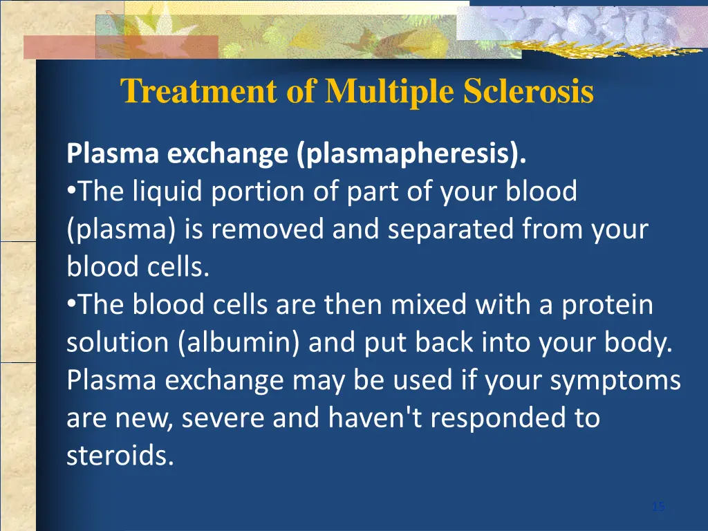 treatment of multiple sclerosis 1