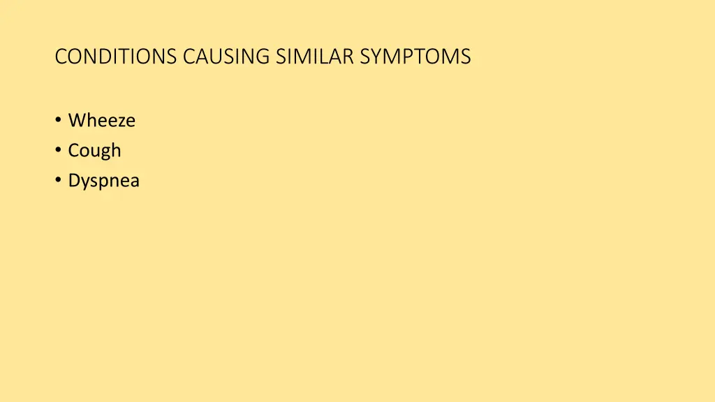 conditions causing similar symptoms