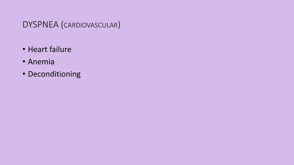 dyspnea cardiovascular