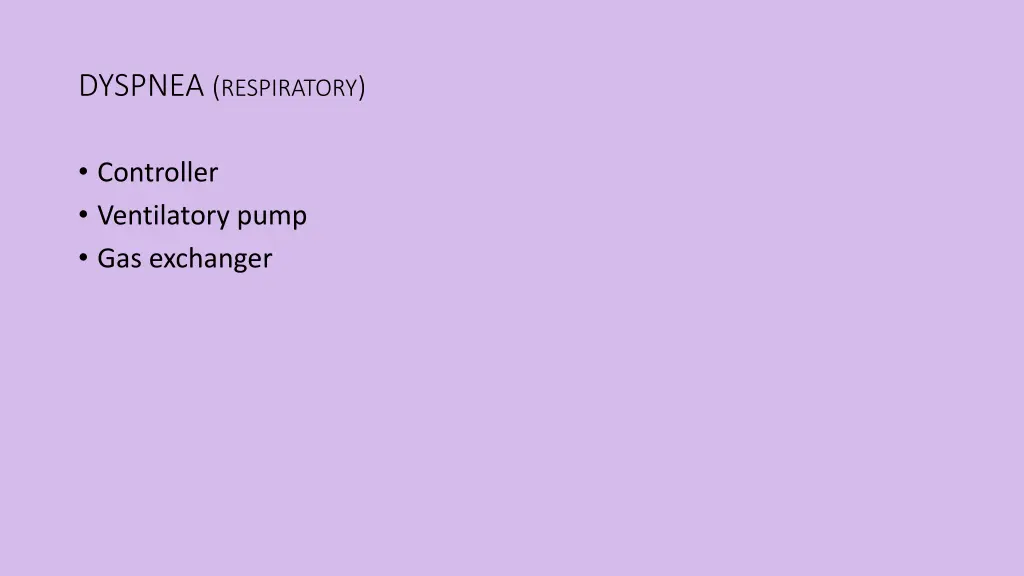 dyspnea respiratory