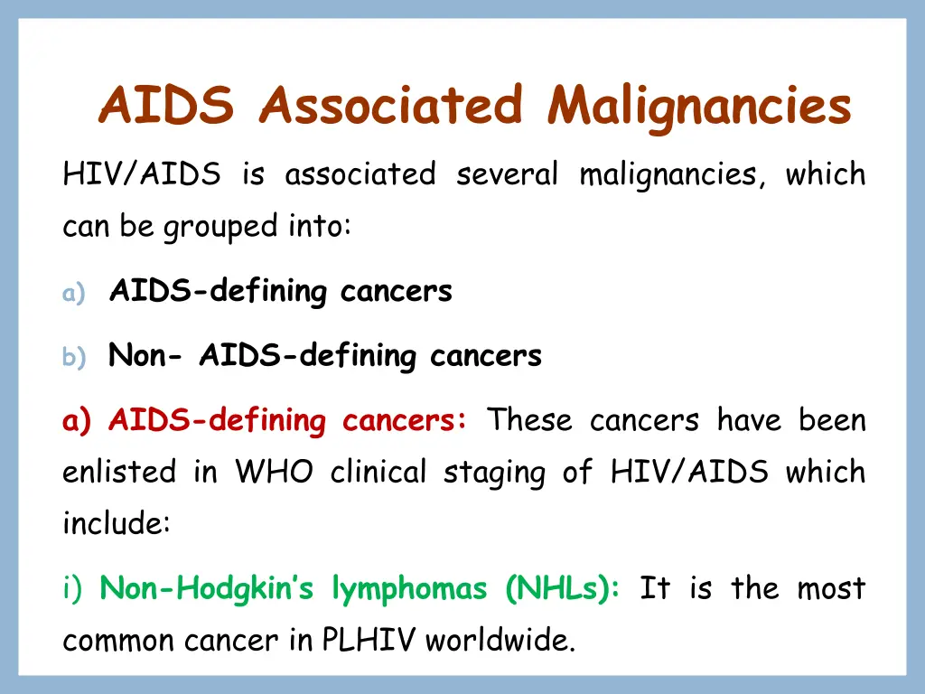 aids associated malignancies hiv aids