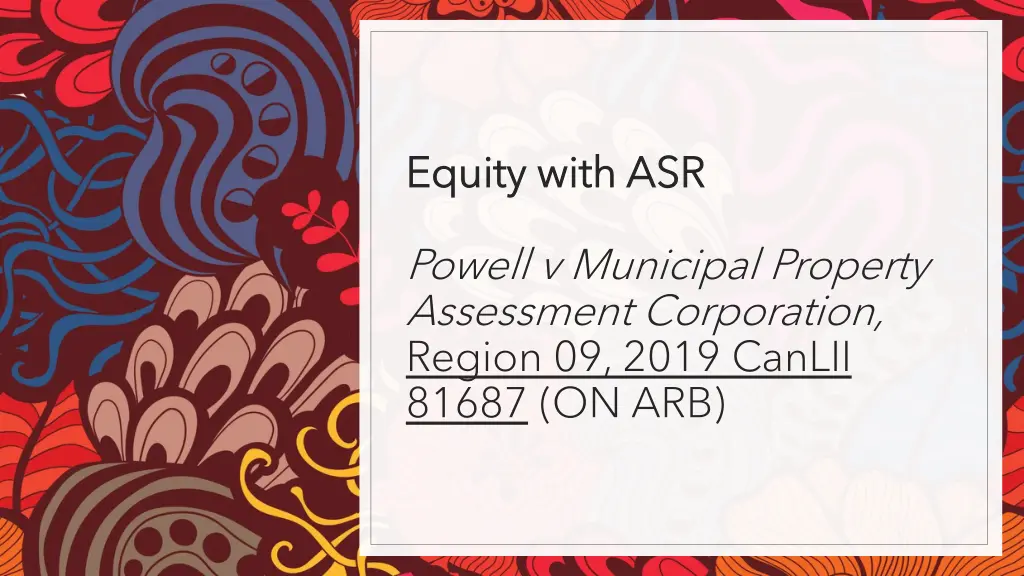 equity with asr equity with asr
