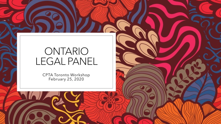 ontario legal panel