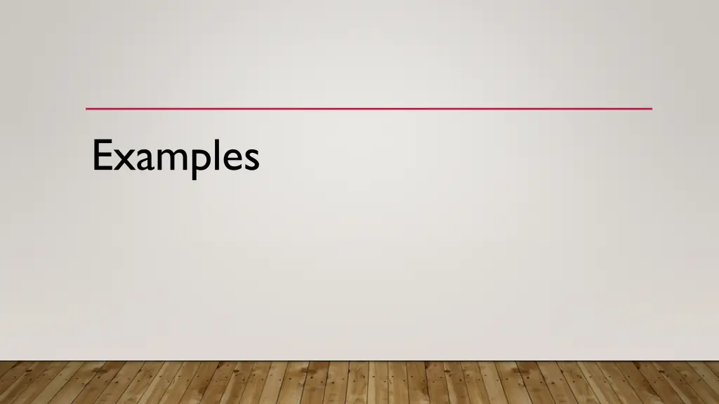 examples