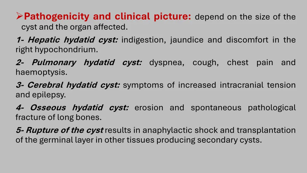 pathogenicity and clinical picture depend