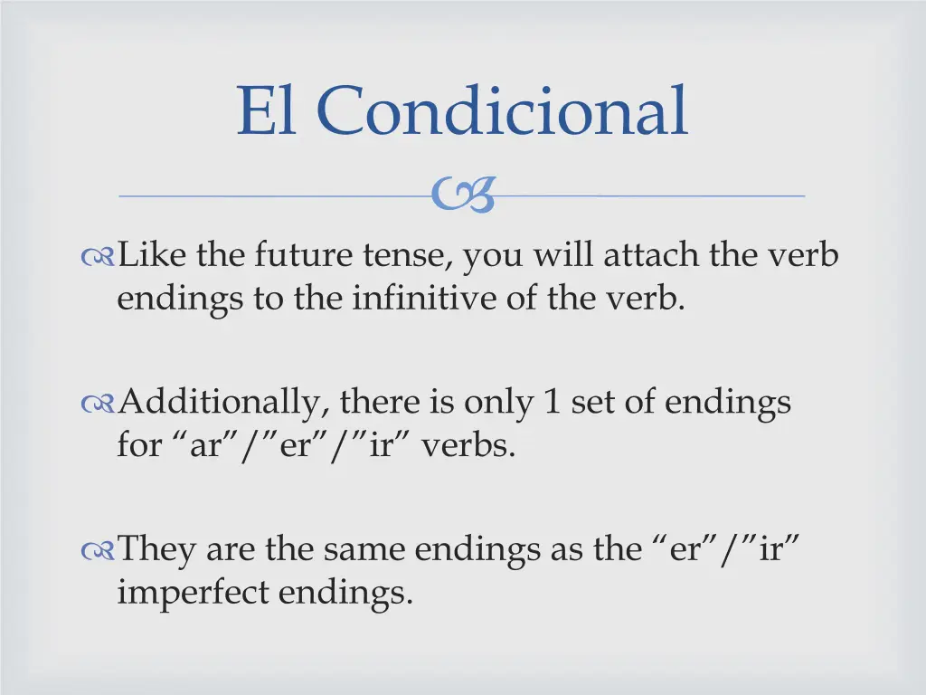 el condicional 2