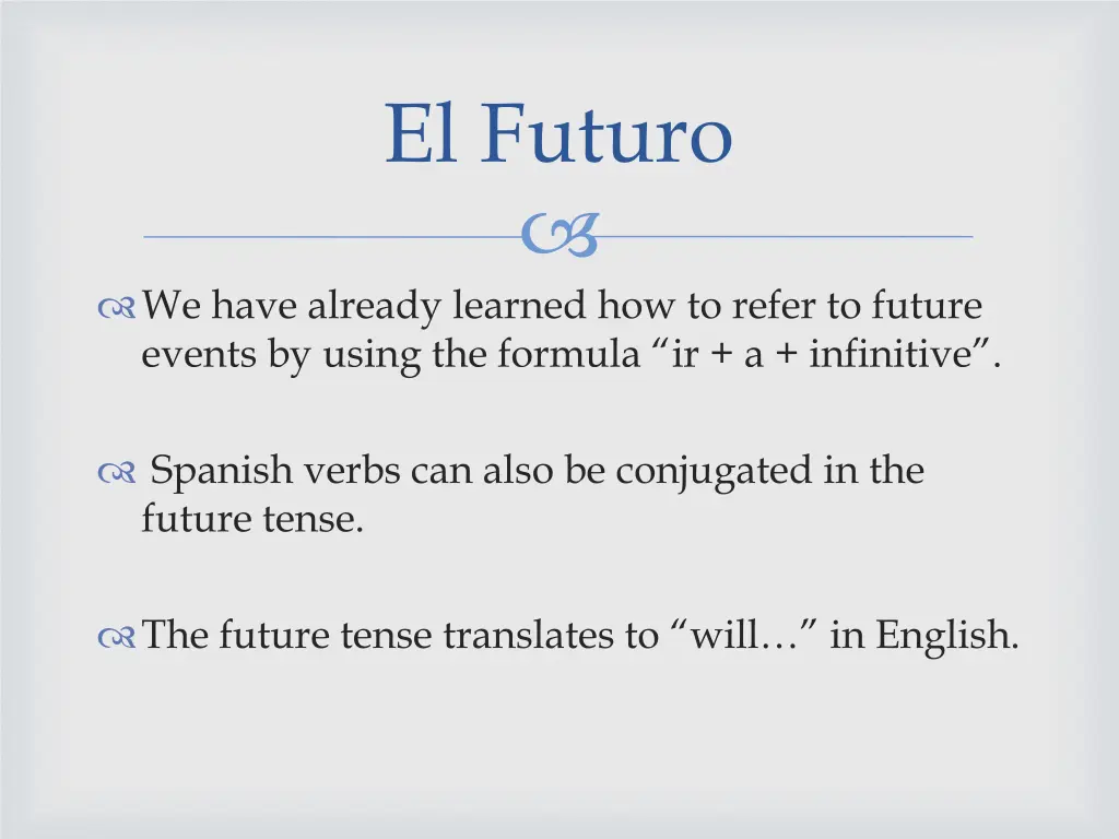 el futuro