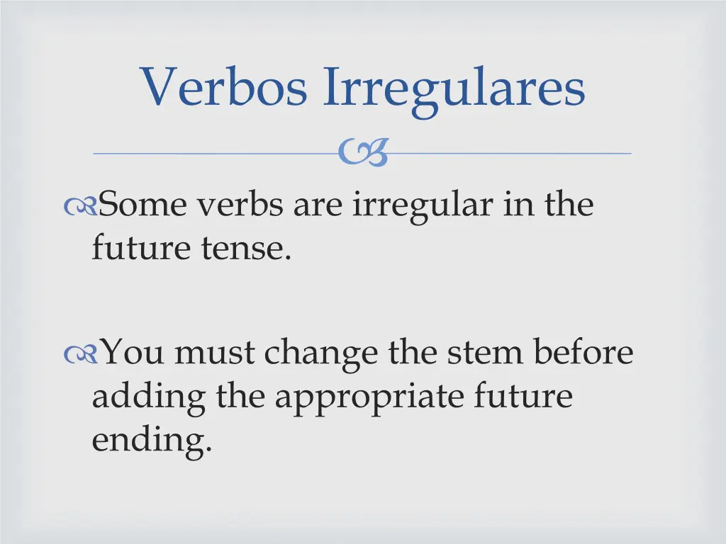 verbos irregulares
