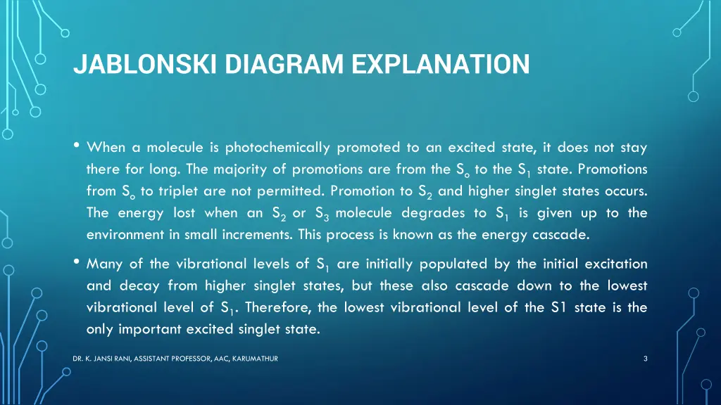 jablonski diagram explanation