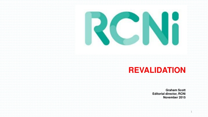 revalidation