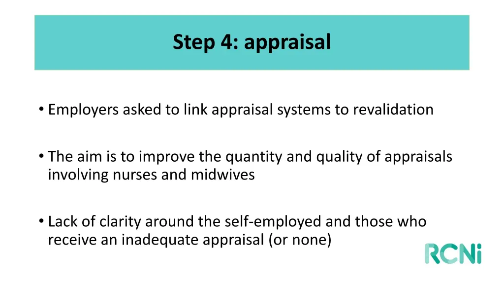 step 4 appraisal