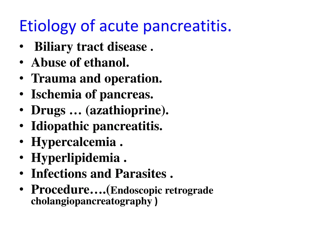 etiology of acute pancreatitis biliary tract