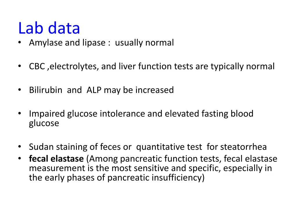 lab data amylase and lipase usually normal