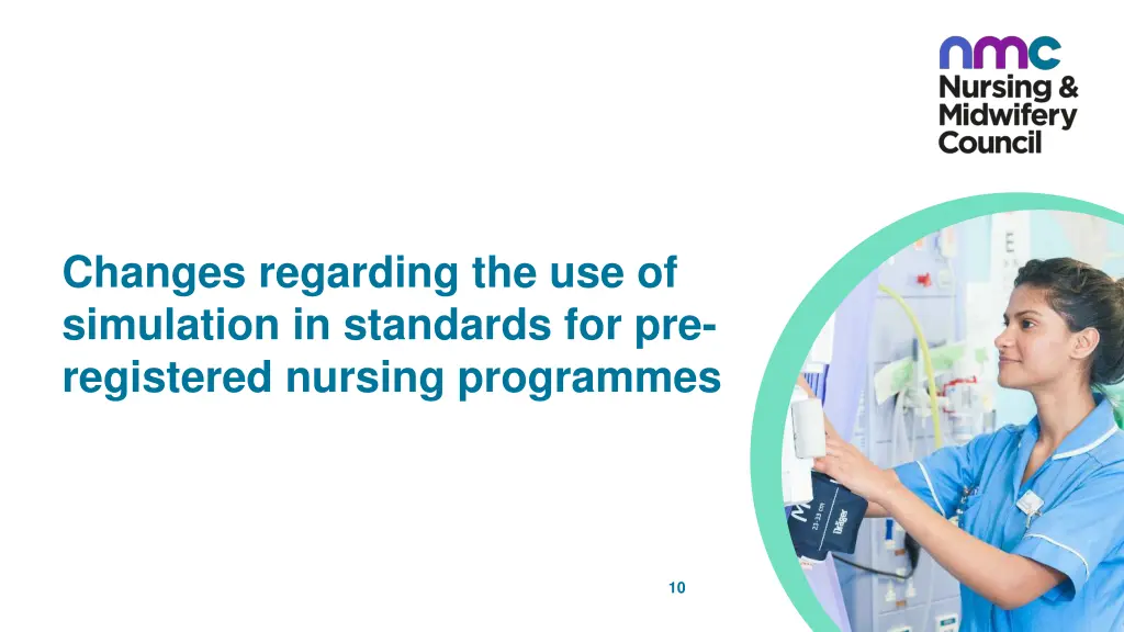 changes regarding the use of simulation
