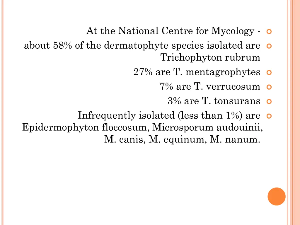at the national centre for mycology about