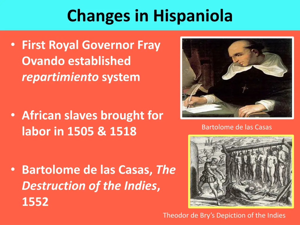 changes in hispaniola