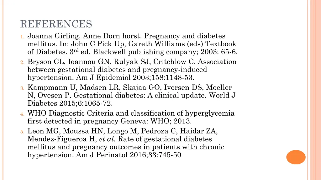 references 1 joanna girling anne dorn horst