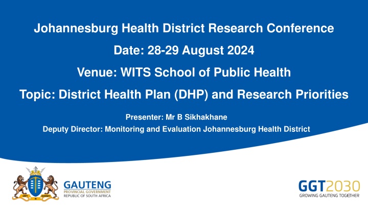 johannesburg health district research conference