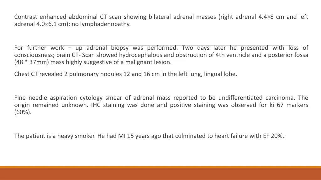 contrast enhanced abdominal ct scan showing