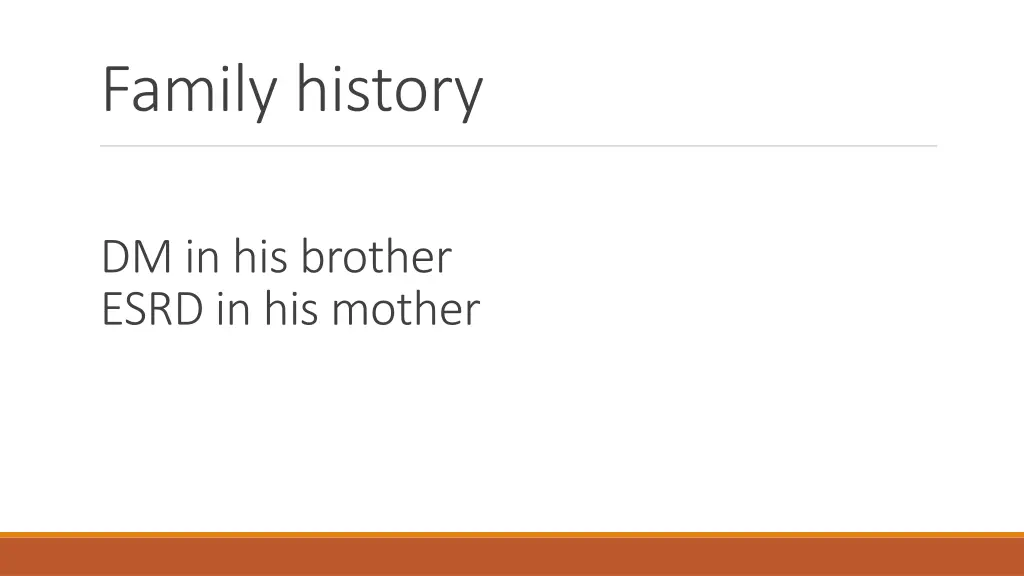 family history
