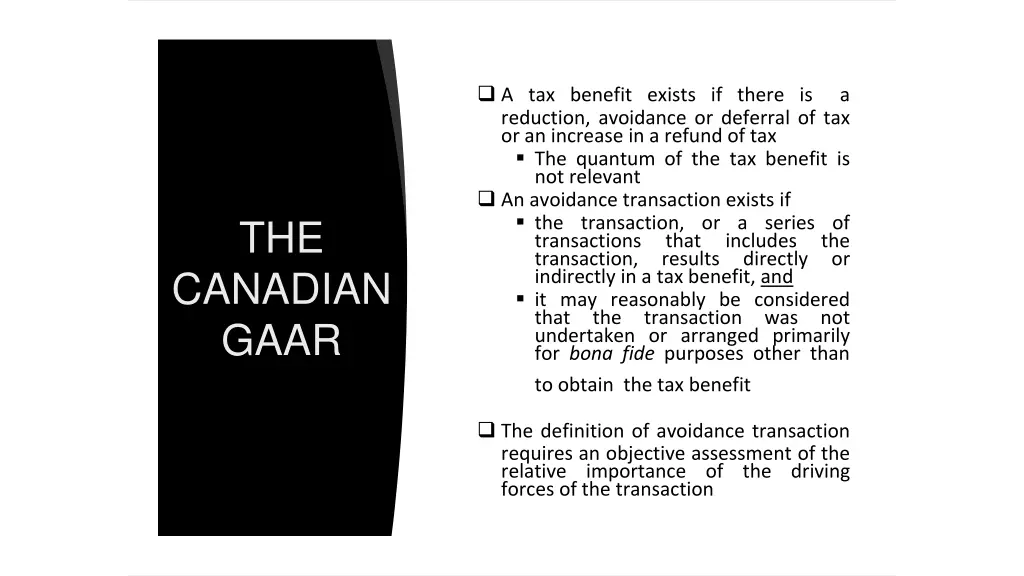 a tax benefit exists if there is reduction