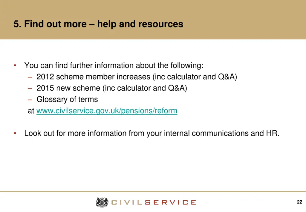 5 find out more help and resources