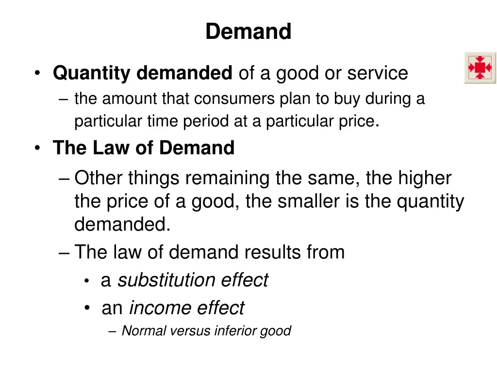 demand