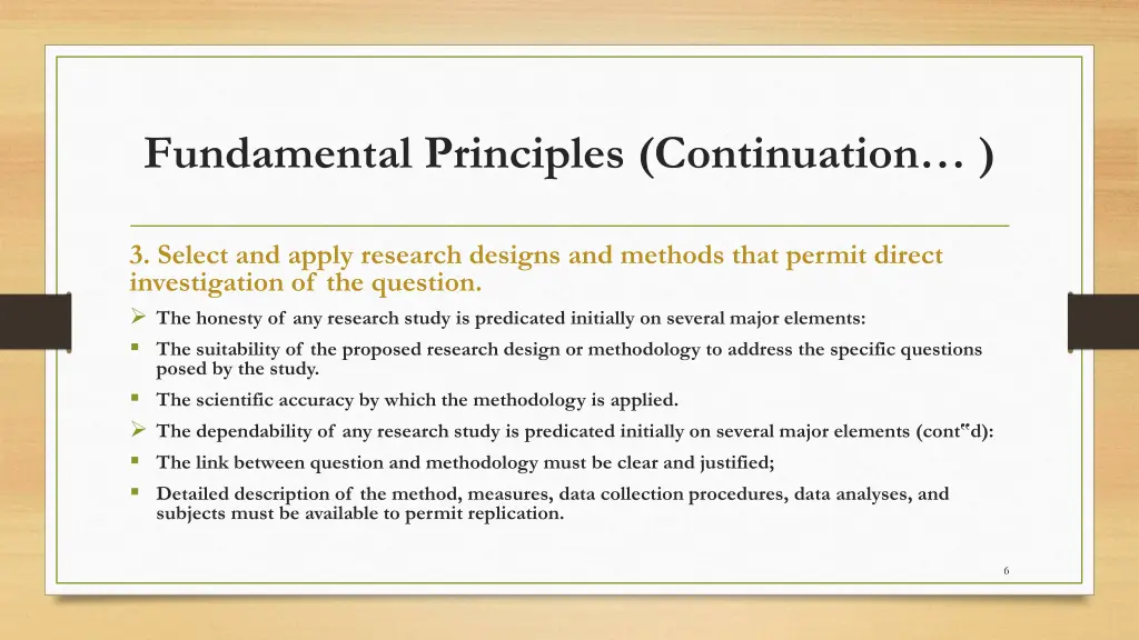 fundamental principles continuation 1