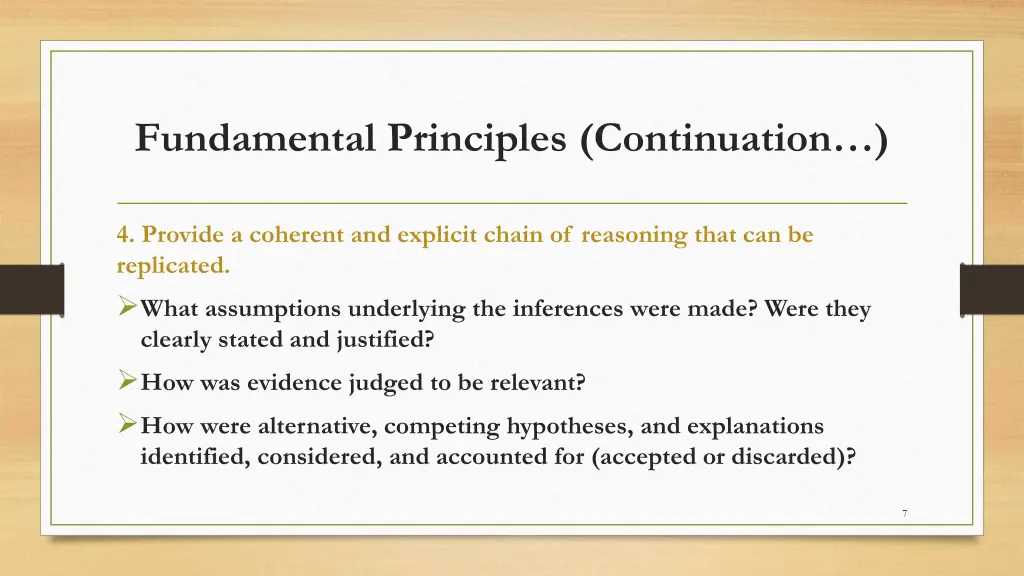 fundamental principles continuation 2