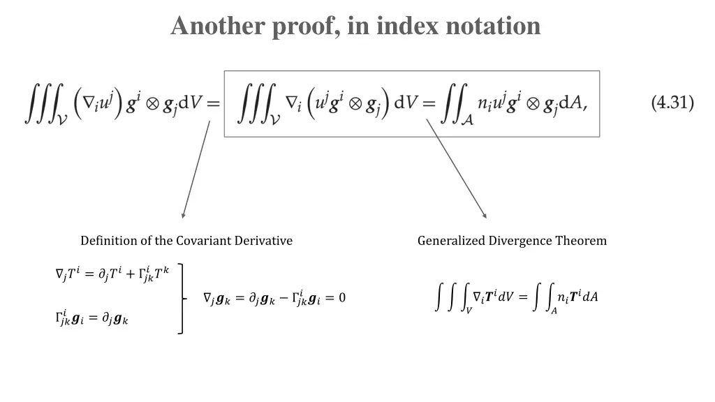 another proof in index notation 2