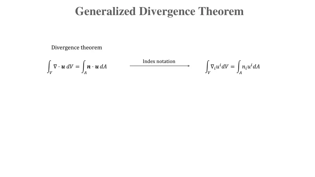 generalized divergence theorem 1