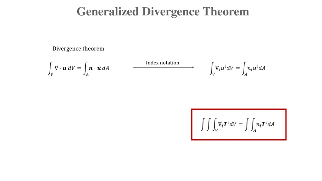 generalized divergence theorem 2