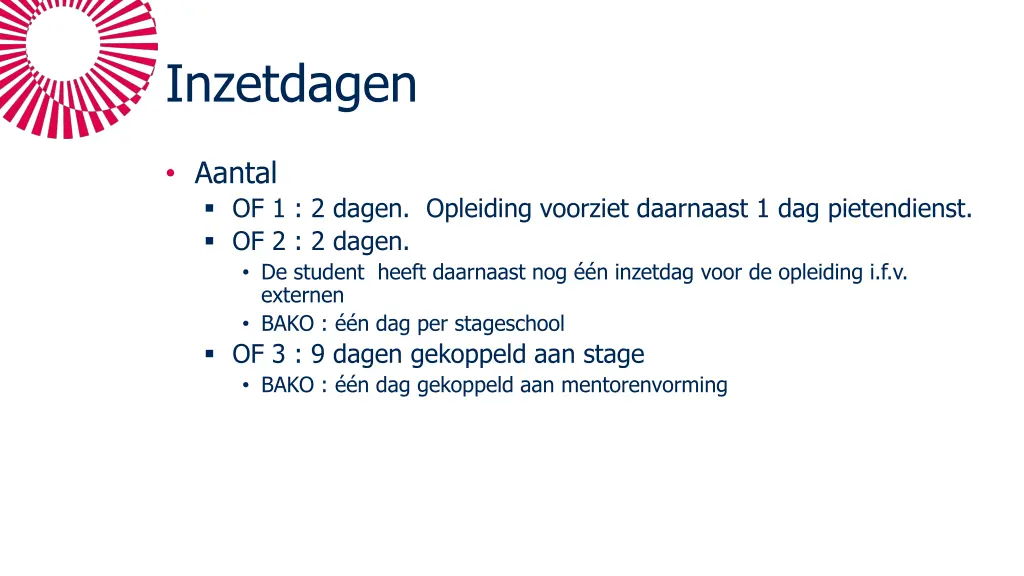 inzetdagen 1