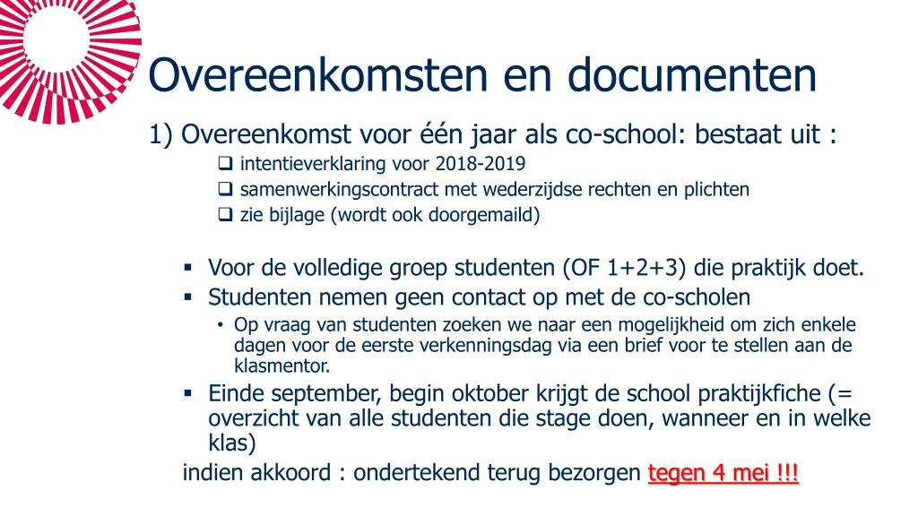 overeenkomsten en documenten