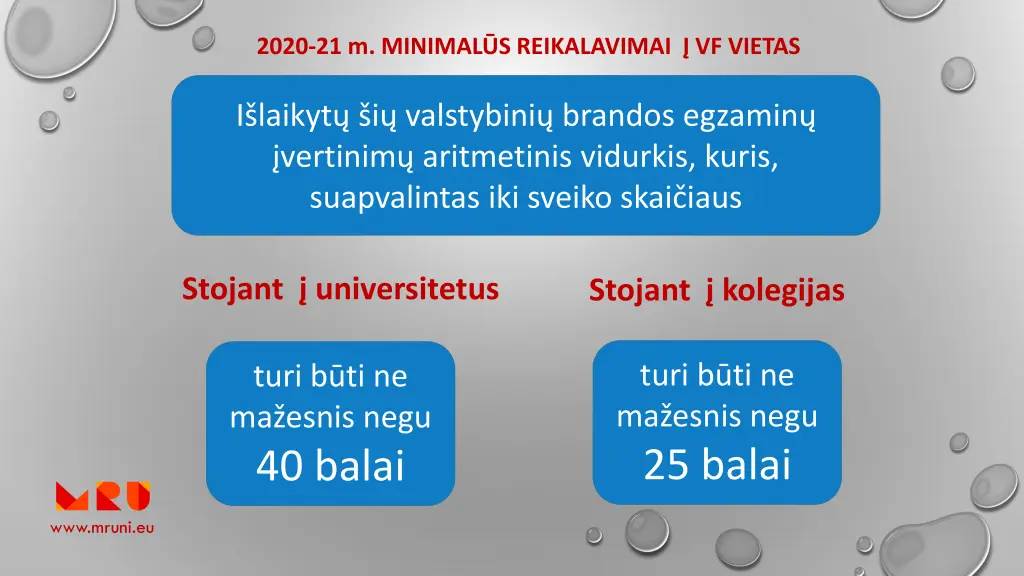 2020 21 m minimal s reikalavimai vf vietas 2