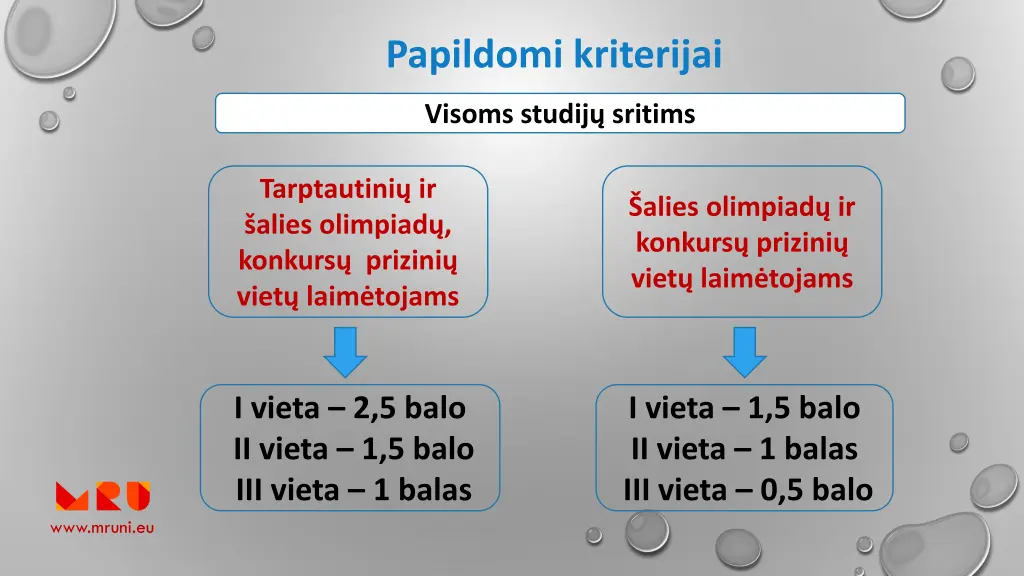 papildomi kriterijai 1