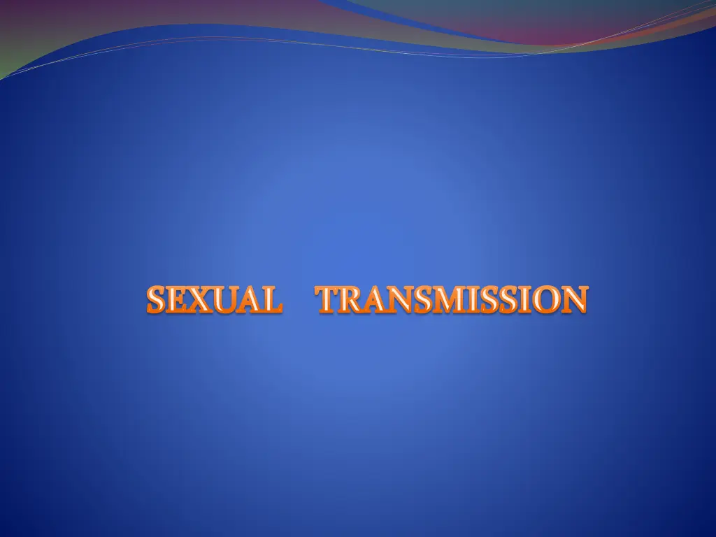 sexual transmission