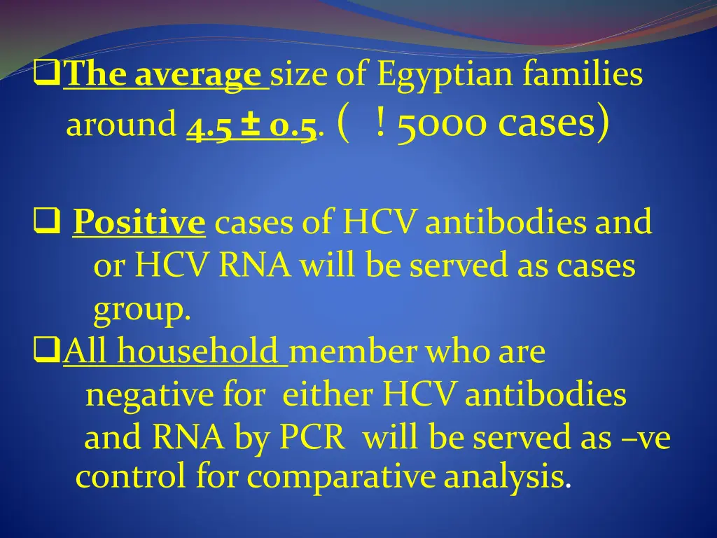 the average size of egyptian families around